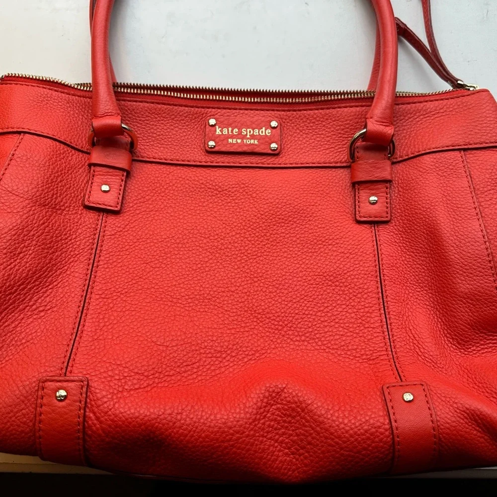 Kate Spade Red Satchel Tote